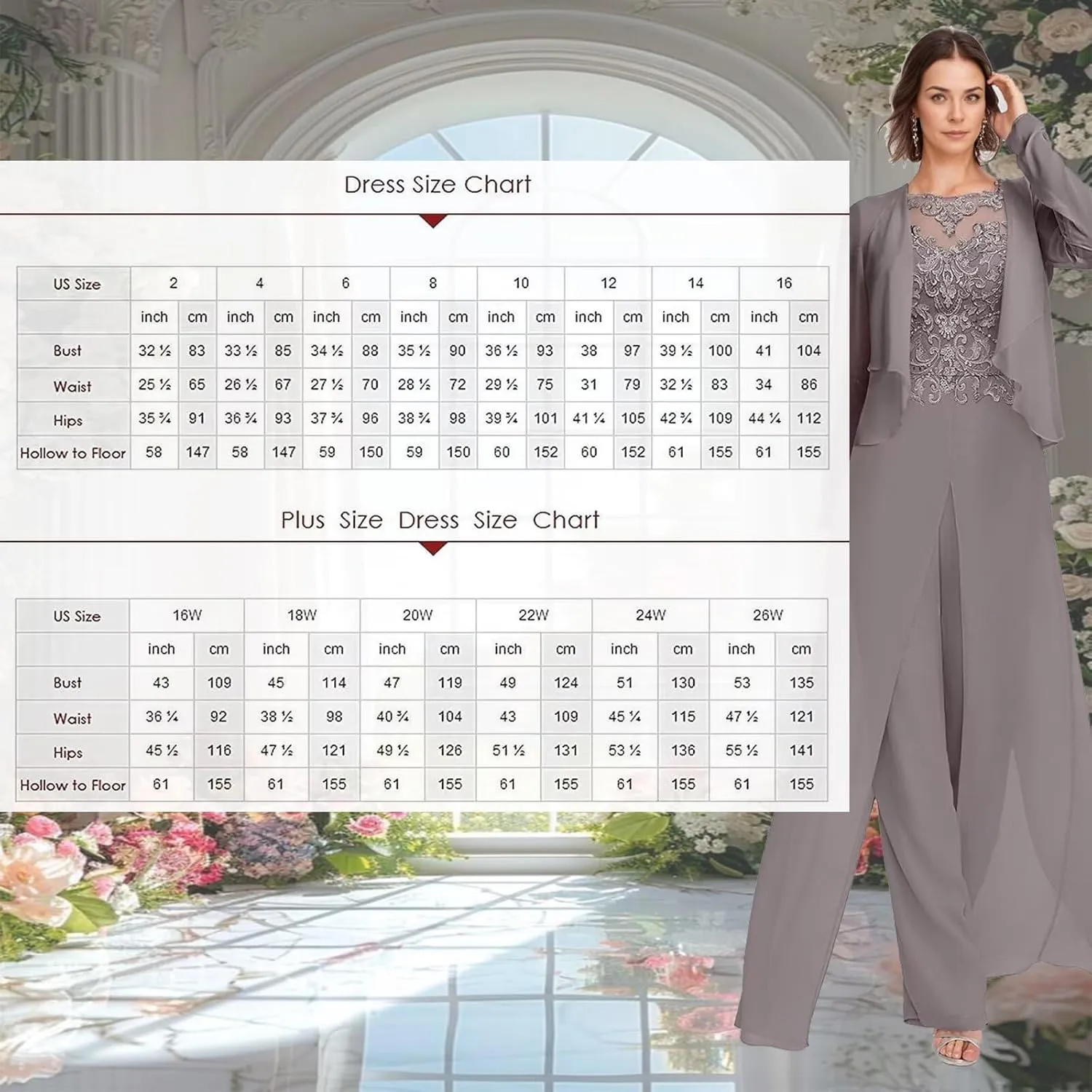 2Pcs Mother of The Bride Jumpsuit Laces Applique Pant Suits Chiffon Wedding Guest Dresses for Women
