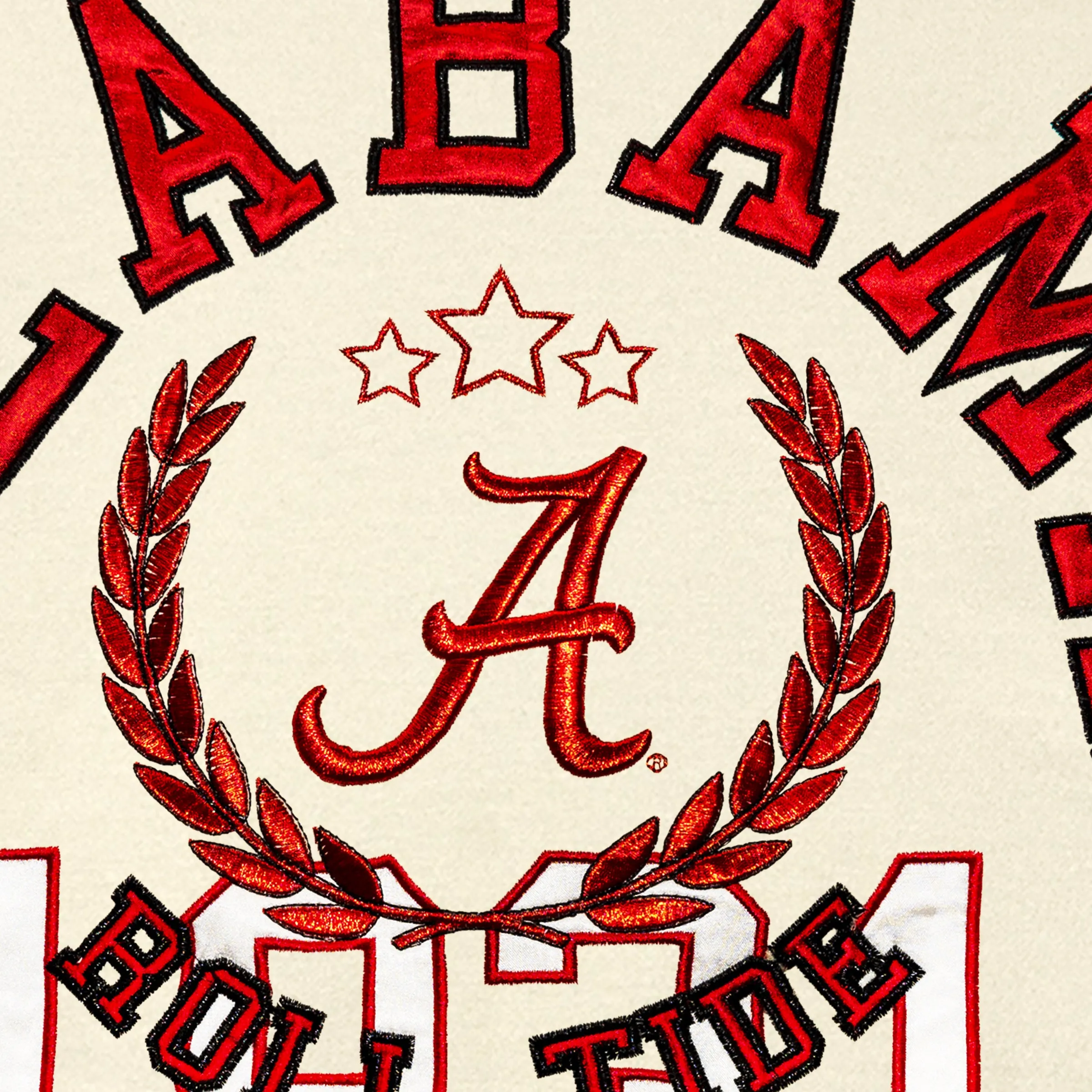 ALABAMA CRIMSON TIDE GAMEDAY SLAY BLACK LABEL PREMIUM FLEECE DROP SHOULDER CREWNECK BY MADI PREWETT TROUTT