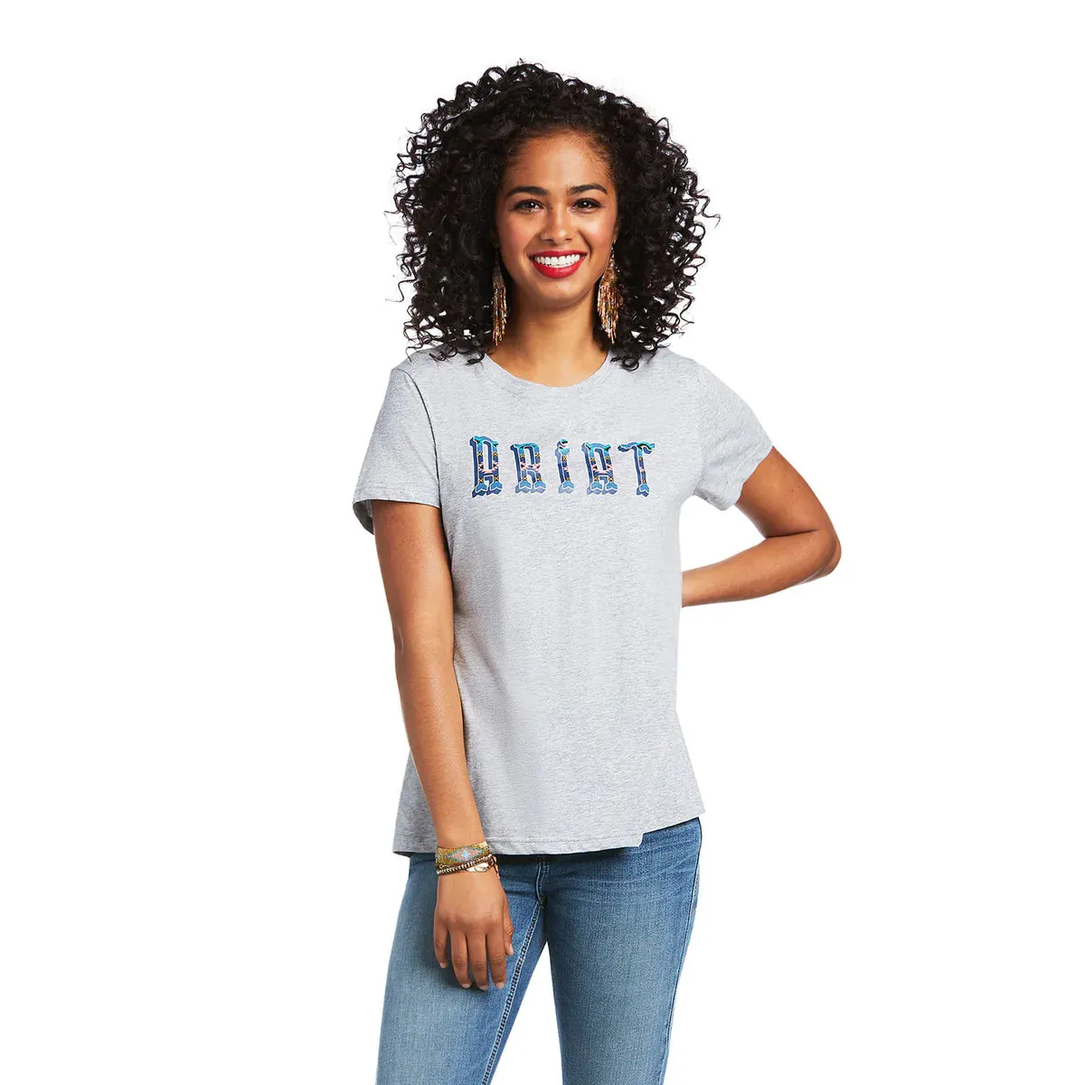 Ariat Womens R.E.A.L Kinship Tee Heather Grey