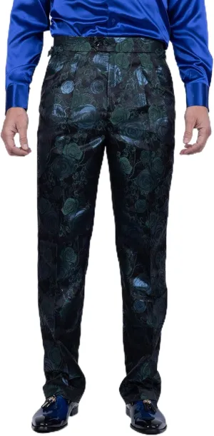 Barabas Men's Floral Slim Fit Chino Dress Pants 5CP02