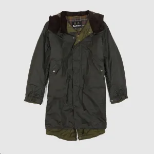 Barbour Waxed Oversized Military Parka