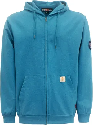 BOCOMAL FR Hoodies Zipper Front for Summer 7.5oz Lightweight Cotton Flame Resistant SweatshirtNon Fleece