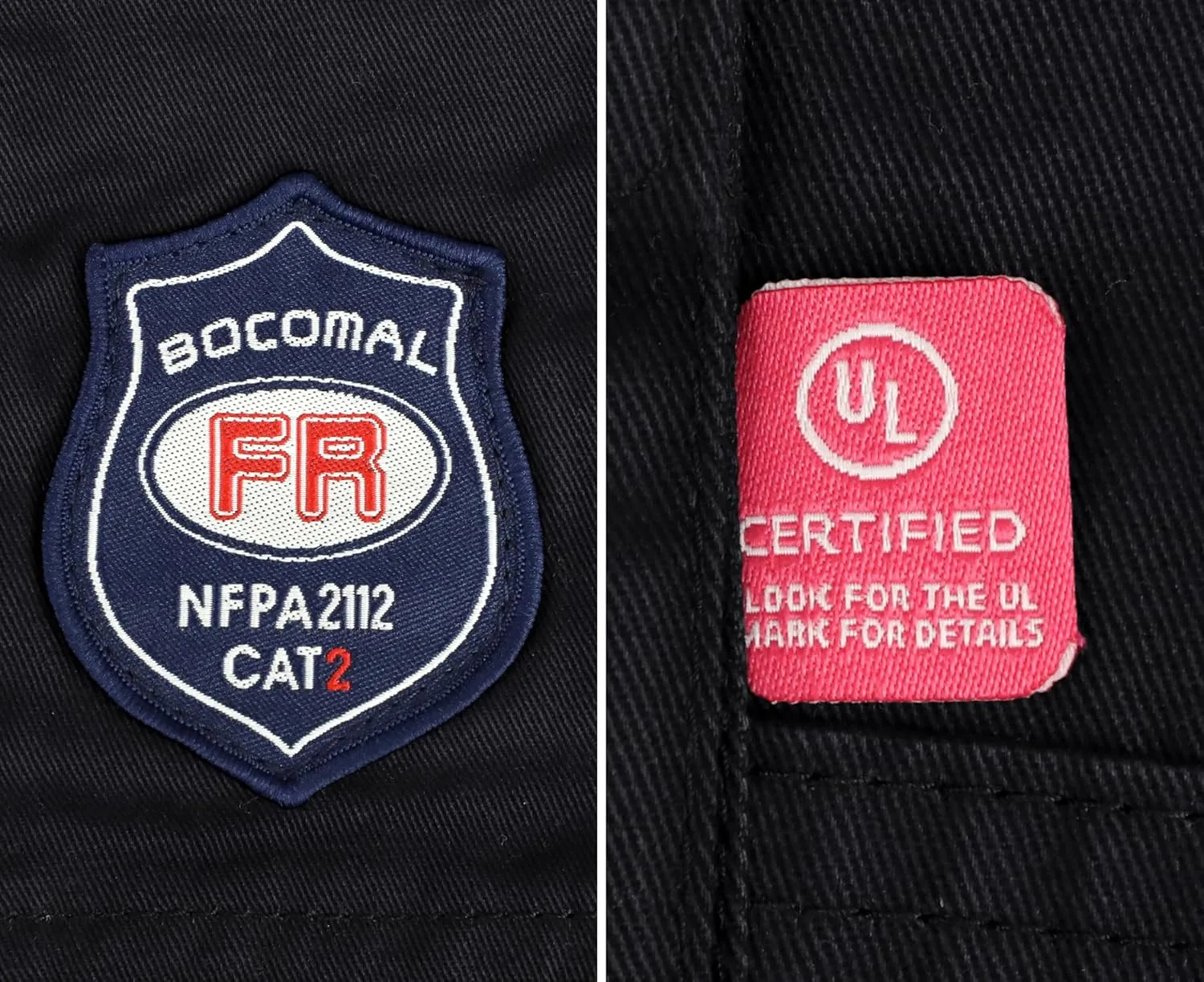 BOCOMAL FR Pants for Men Cargo Pockets Flame Resistant/Fire Retardant Elastic Waist Water & Oil Repellent Finish