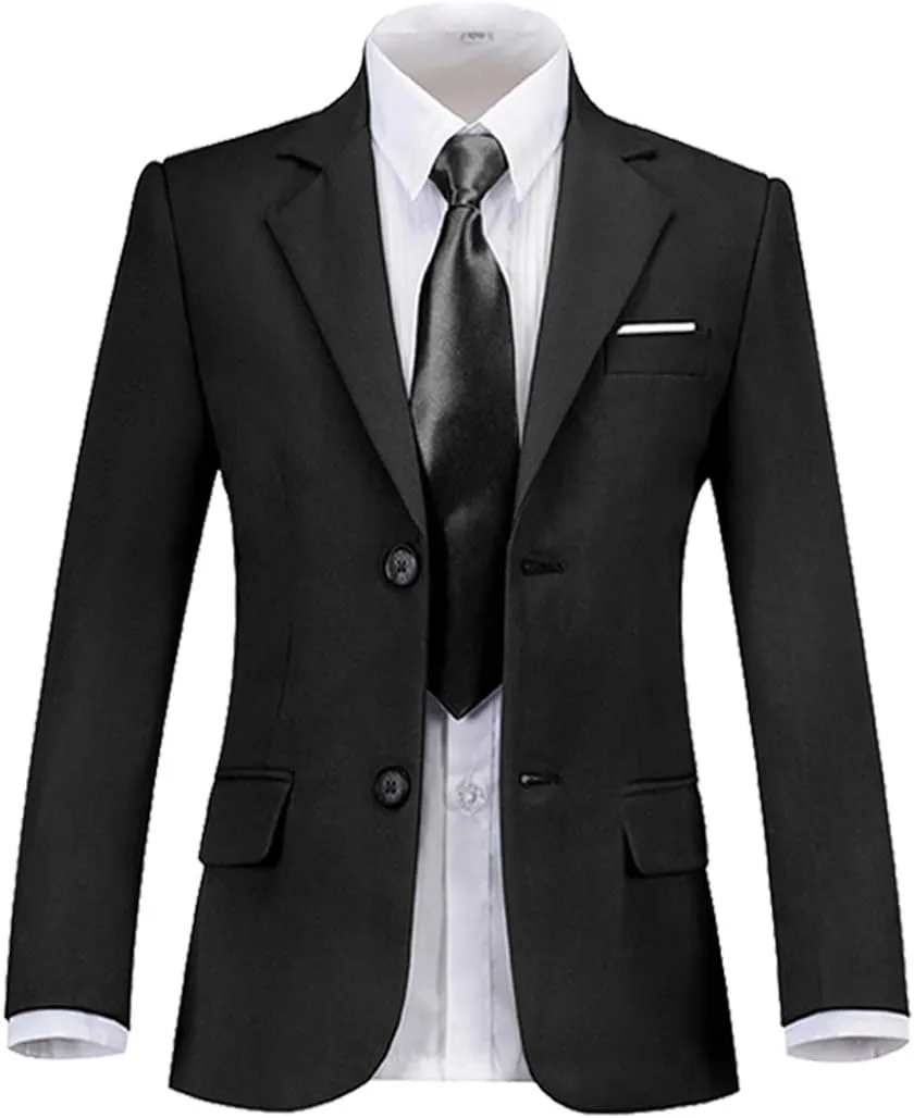 Boys Formal Suit Set 4 Pieces Kids Tuxedo Ring Bearer Outfit