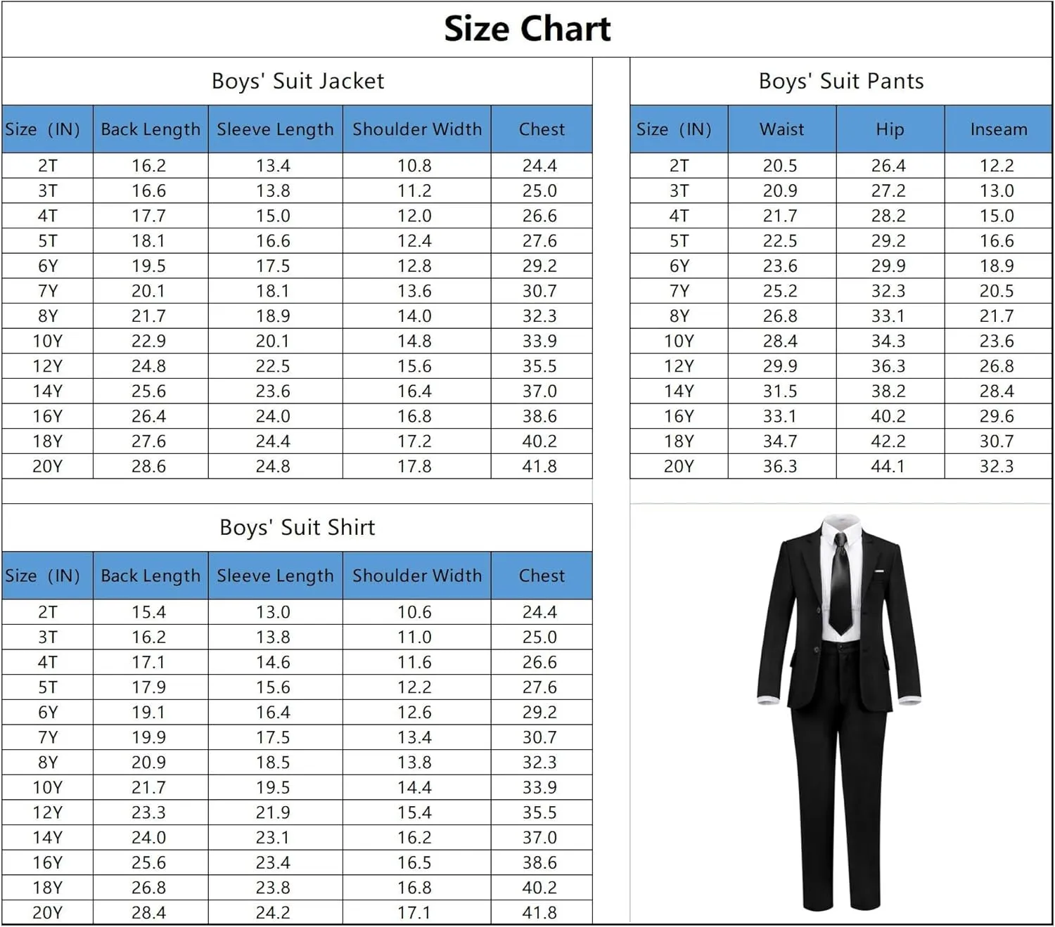 Boys Formal Suit Set 4 Pieces Kids Tuxedo Ring Bearer Outfit