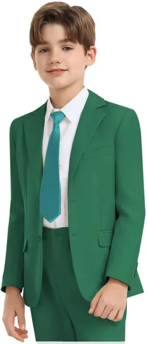 Boys Formal Suit Set 4 Pieces Kids Tuxedo Ring Bearer Outfit