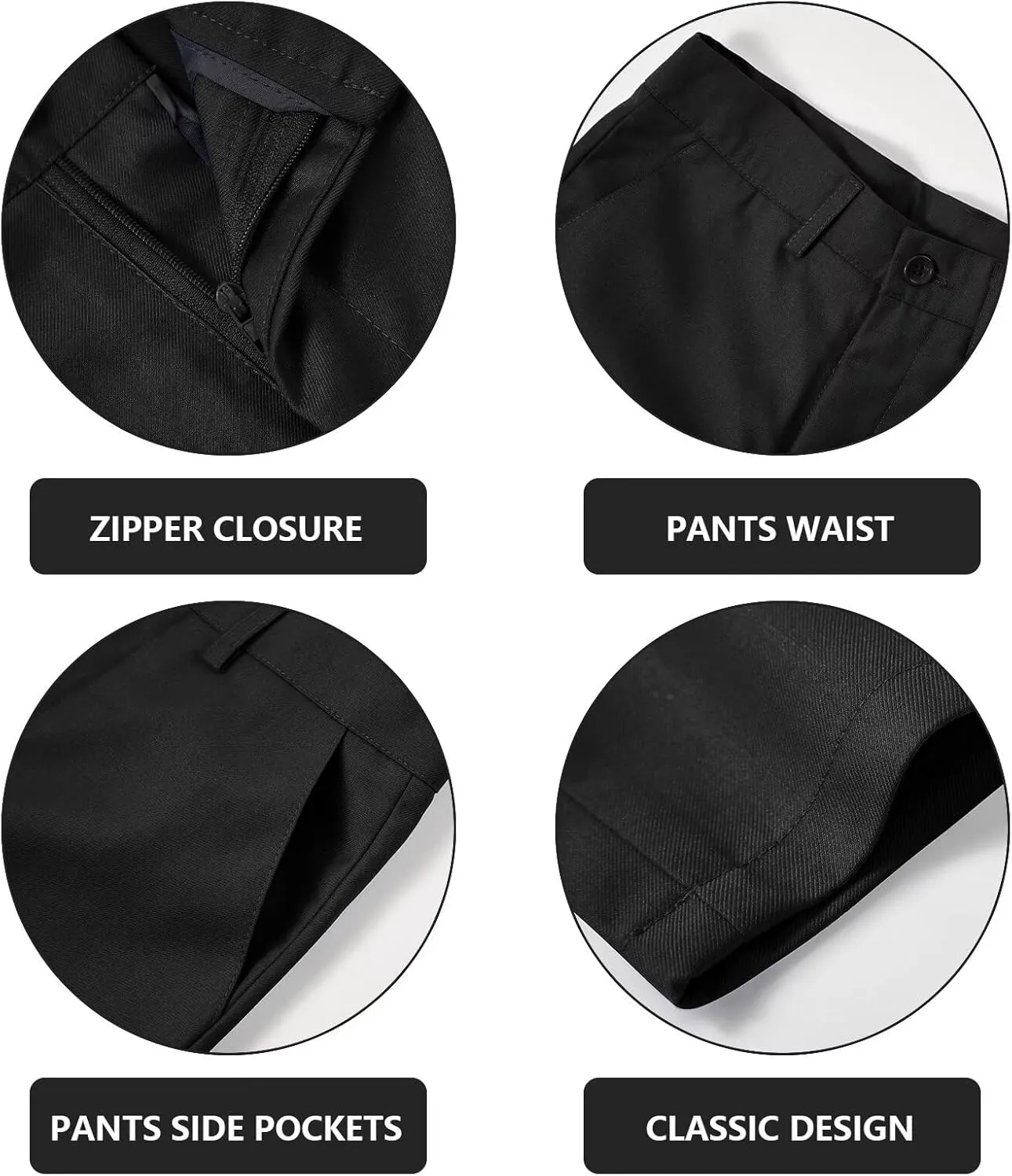 Boys Suit 4-Pieces Toddler Tuxedo Vest Pants Set Suits for Boys Communion Dress Clothes Ring Bearer Outfit