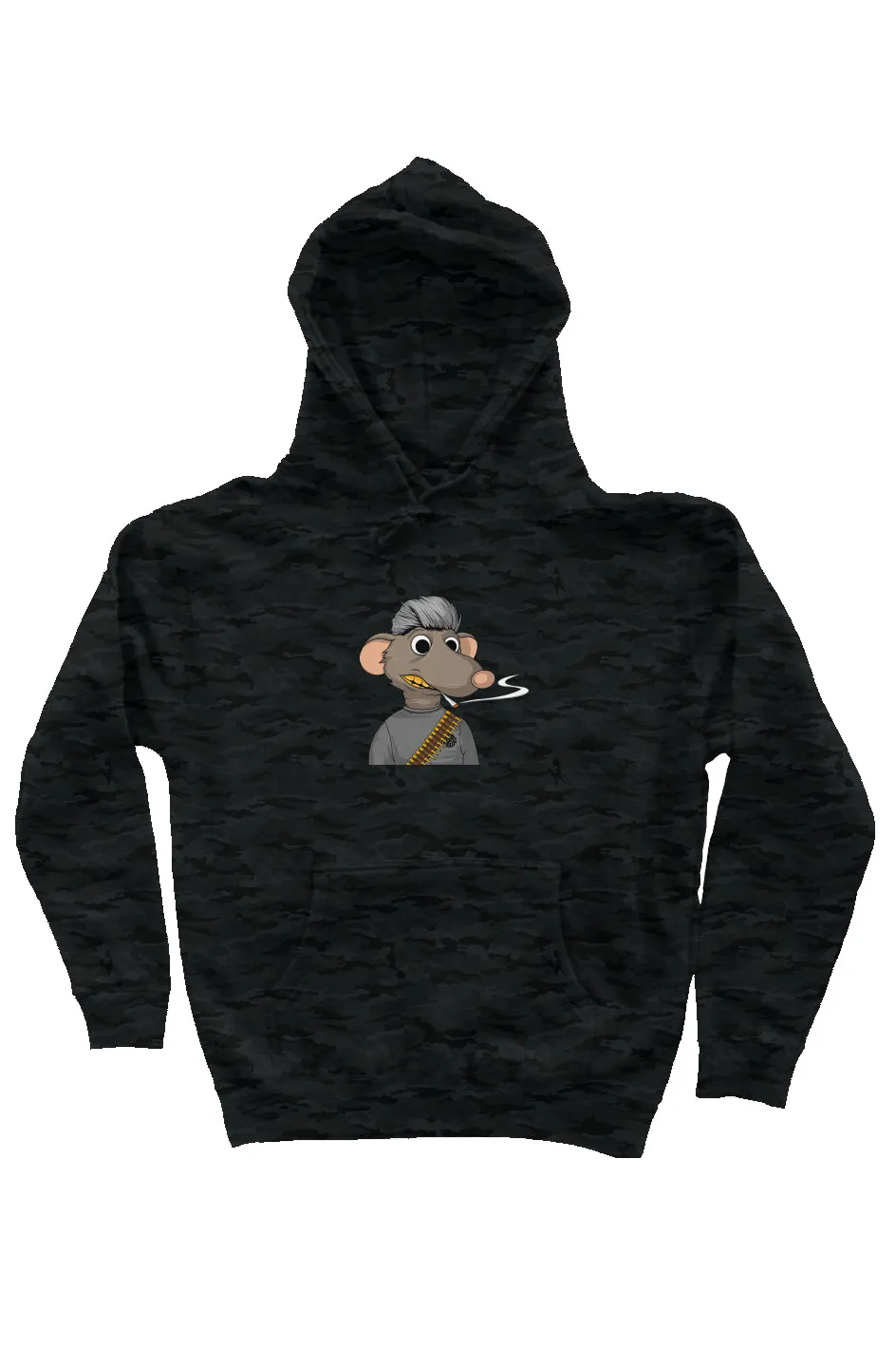 Camo Independent Heavyweight Hoodie feat Fat Rat #7013