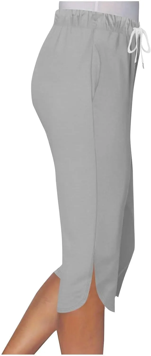 Capri Leggings for Women Knee Length Petite 2025 Summer High Waisted Athletic Workout Yoga Pants with Pockets