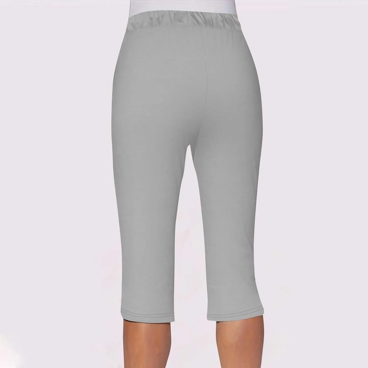 Capri Leggings for Women Knee Length Petite 2025 Summer High Waisted Athletic Workout Yoga Pants with Pockets