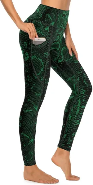 Cerburny High Waisted Exercise Yoga Pants with Pockets Workout Leggings for Women Running Pants