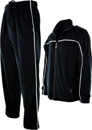 ChoiceApparel Mens Velour Tracksuit with Zippered Pockets
