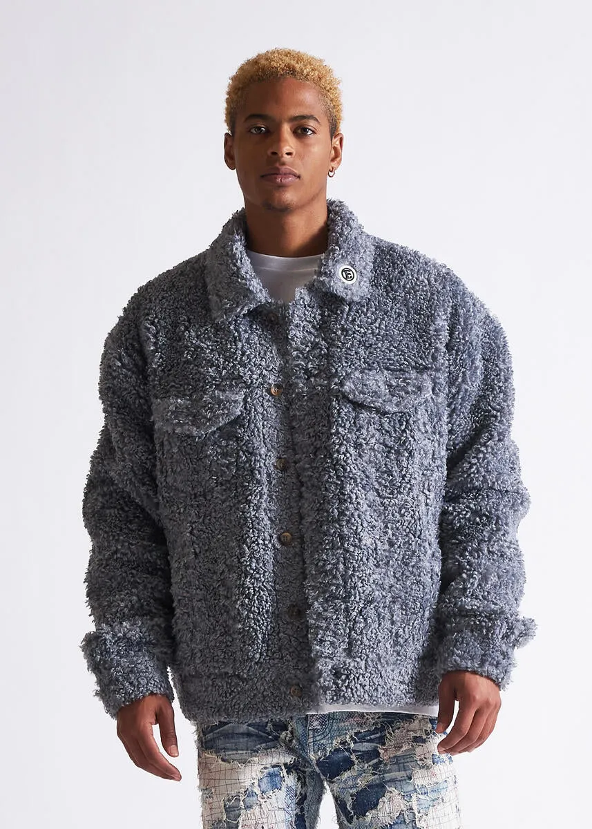 Dale Sherpa Jacket - Slate Blue