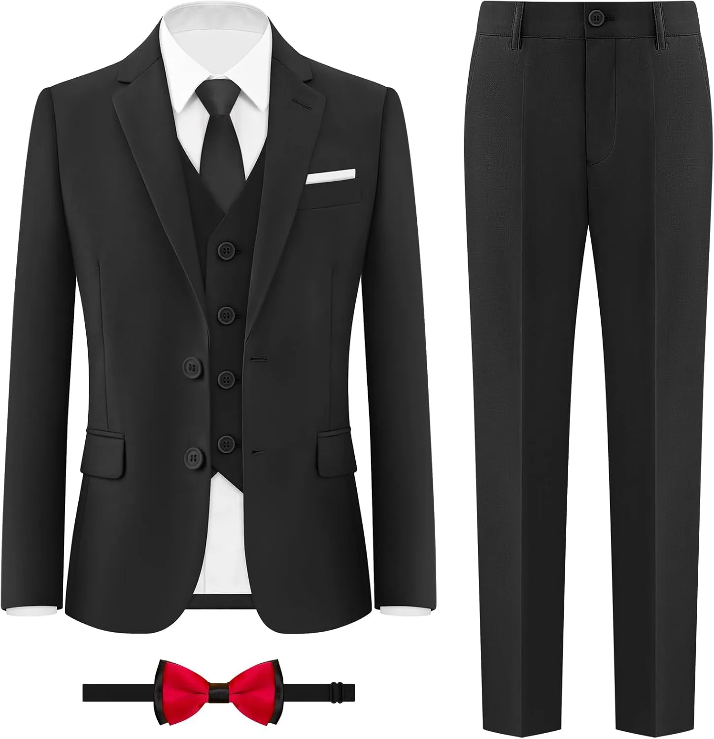 ELPA ELPA Boys Slim Fit Suit Kids Formal Suits Set for Boys Youth Suit Ring Bearer Outfit