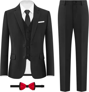 ELPA ELPA Boys Slim Fit Suit Kids Formal Suits Set for Boys Youth Suit Ring Bearer Outfit