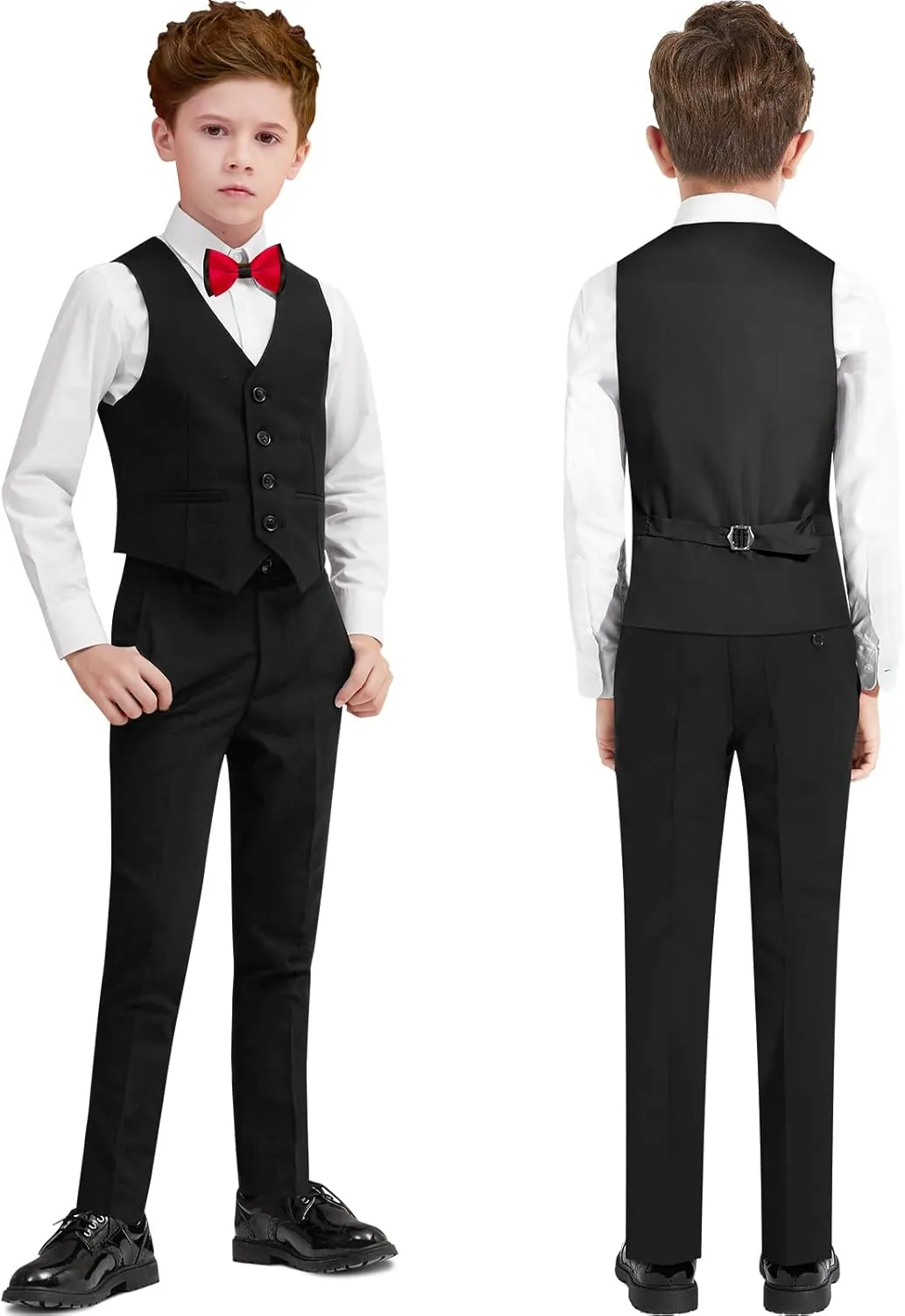 ELPA ELPA Boys Slim Fit Suit Kids Formal Suits Set for Boys Youth Suit Ring Bearer Outfit