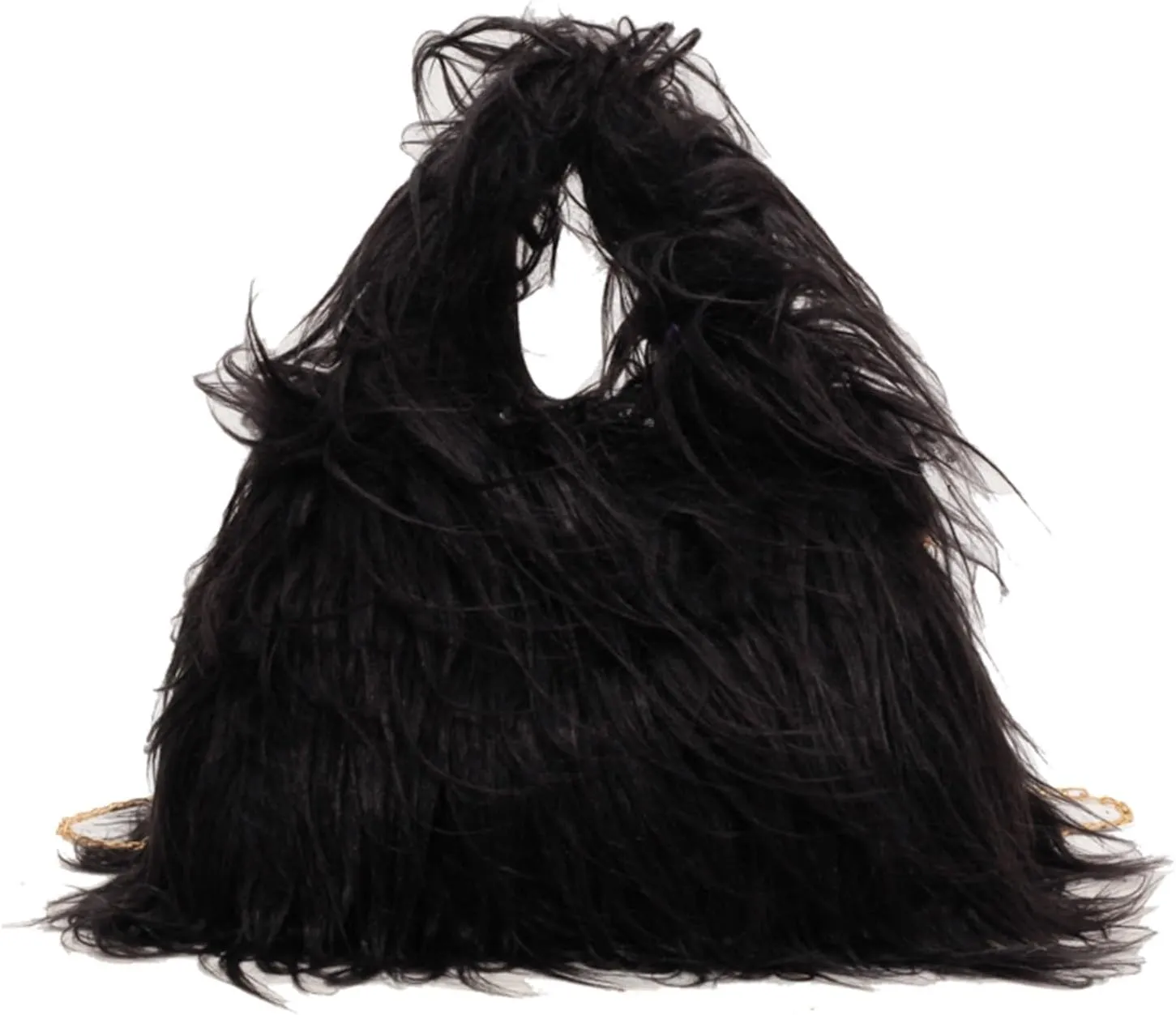 Furry Purse for Women, Faux Fur Bag Y2k Purse Fluffy Tote Bag Fuzzy Crossbody Handbags, One Color, One Size