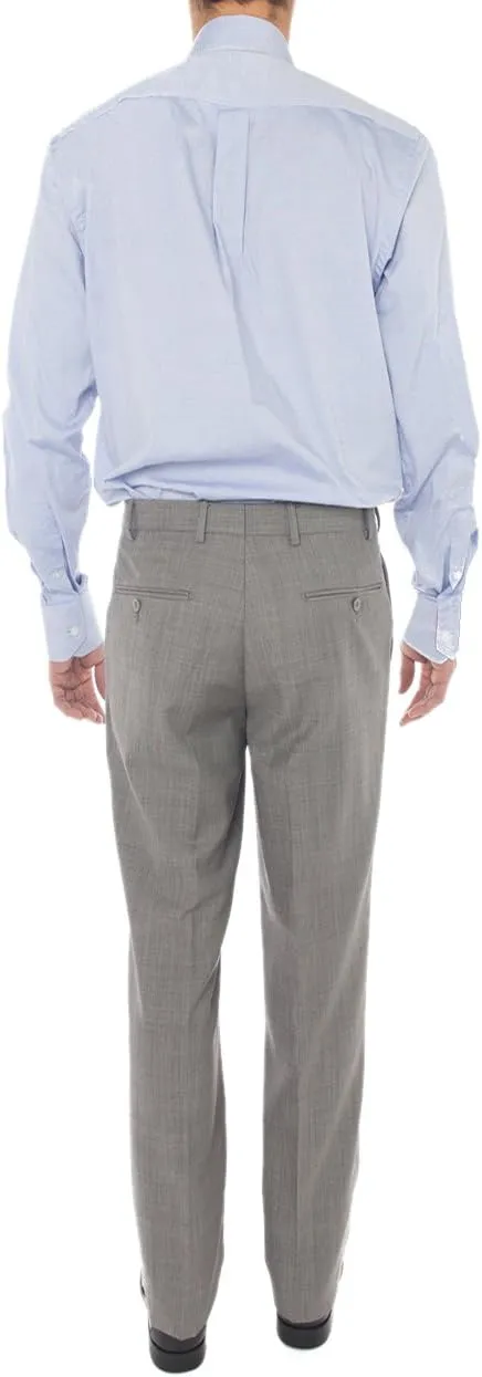 GN Luciano Men's Two Button Super 160'S Wool Suit 2 Piece Jacket with Pant