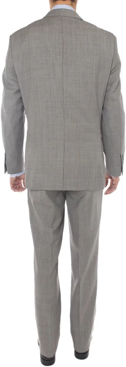 GN Luciano Men's Two Button Super 160'S Wool Suit 2 Piece Jacket with Pant