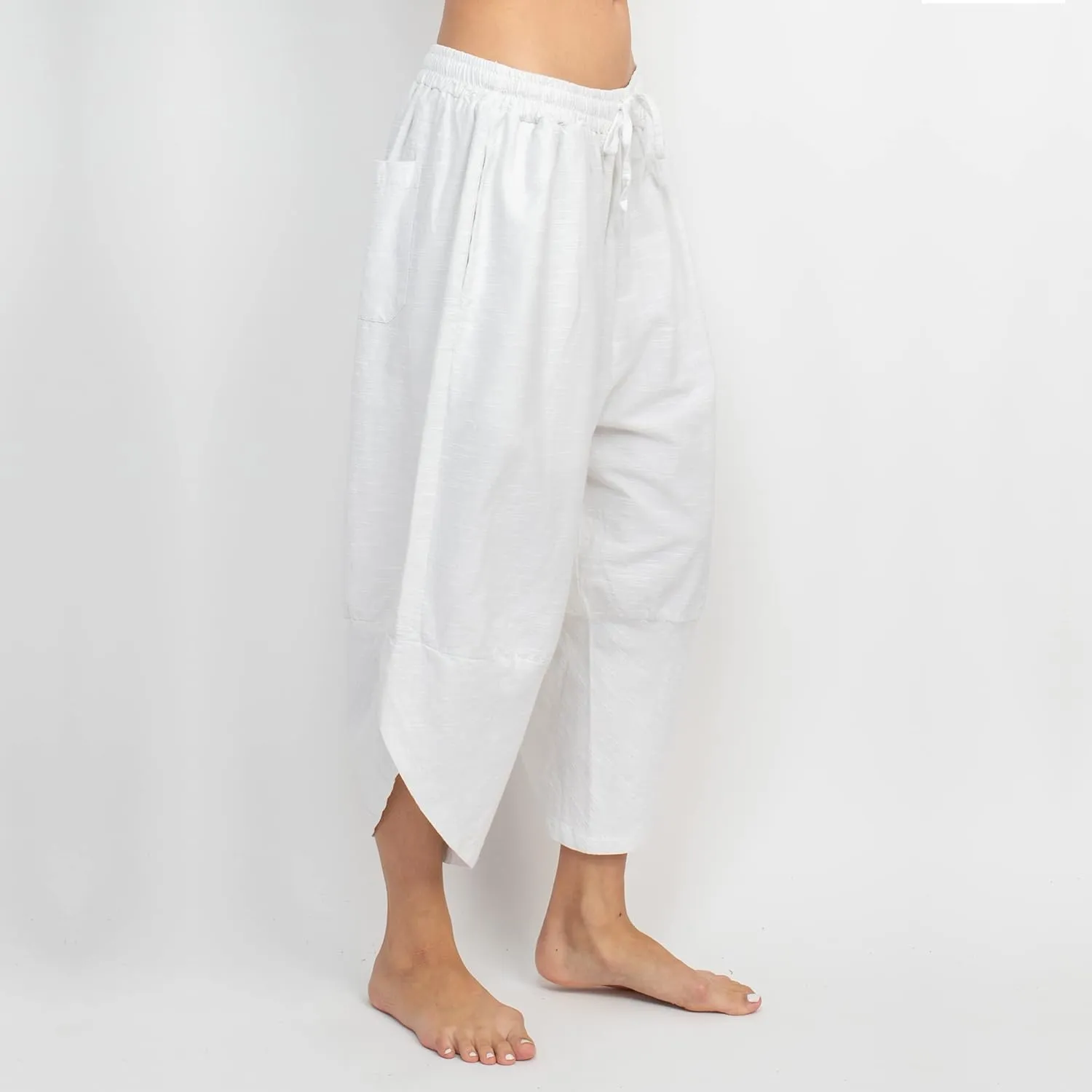 Homespun Cotton Harem Pants