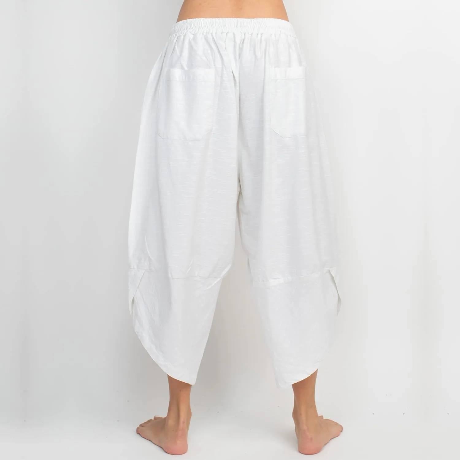 Homespun Cotton Harem Pants