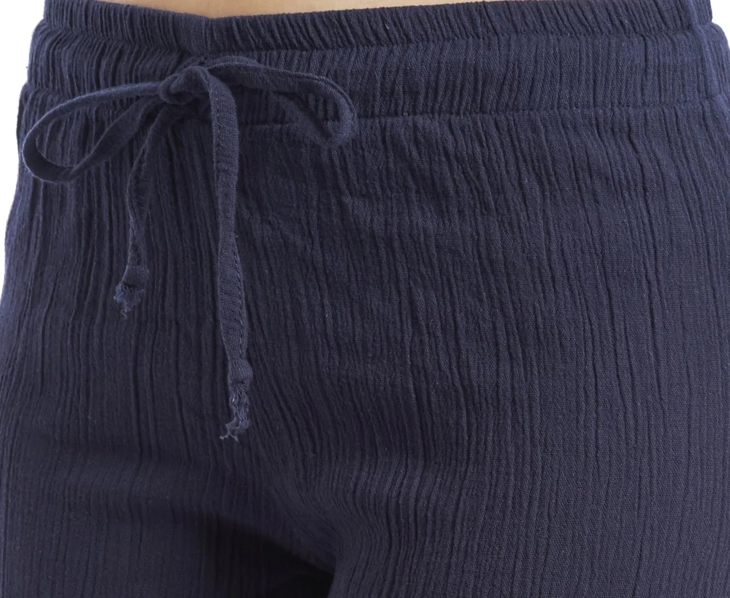 J & Ce Women's Cotton Gauze Low Waist Beach & PJ Pants