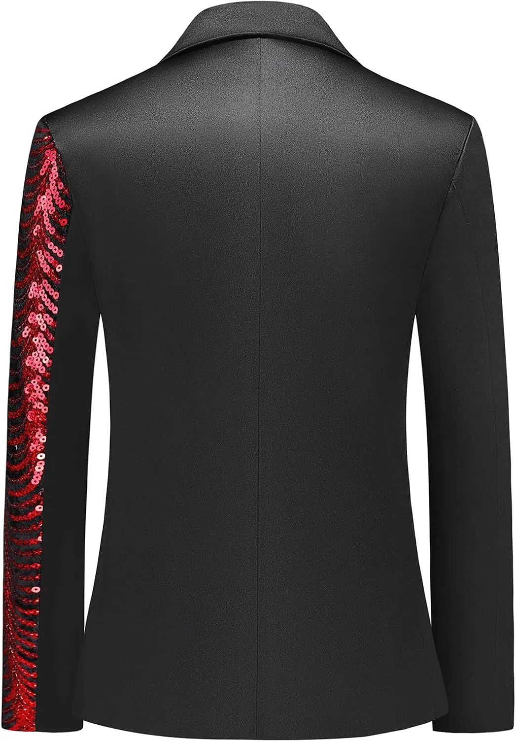 Lamgool Boys Slim Fit Suits 2 Pieces Tuxedo Set with Sequin Shiny Jacket Pant for Kids Prom Wedding Party Formal Outfit 4-16Y