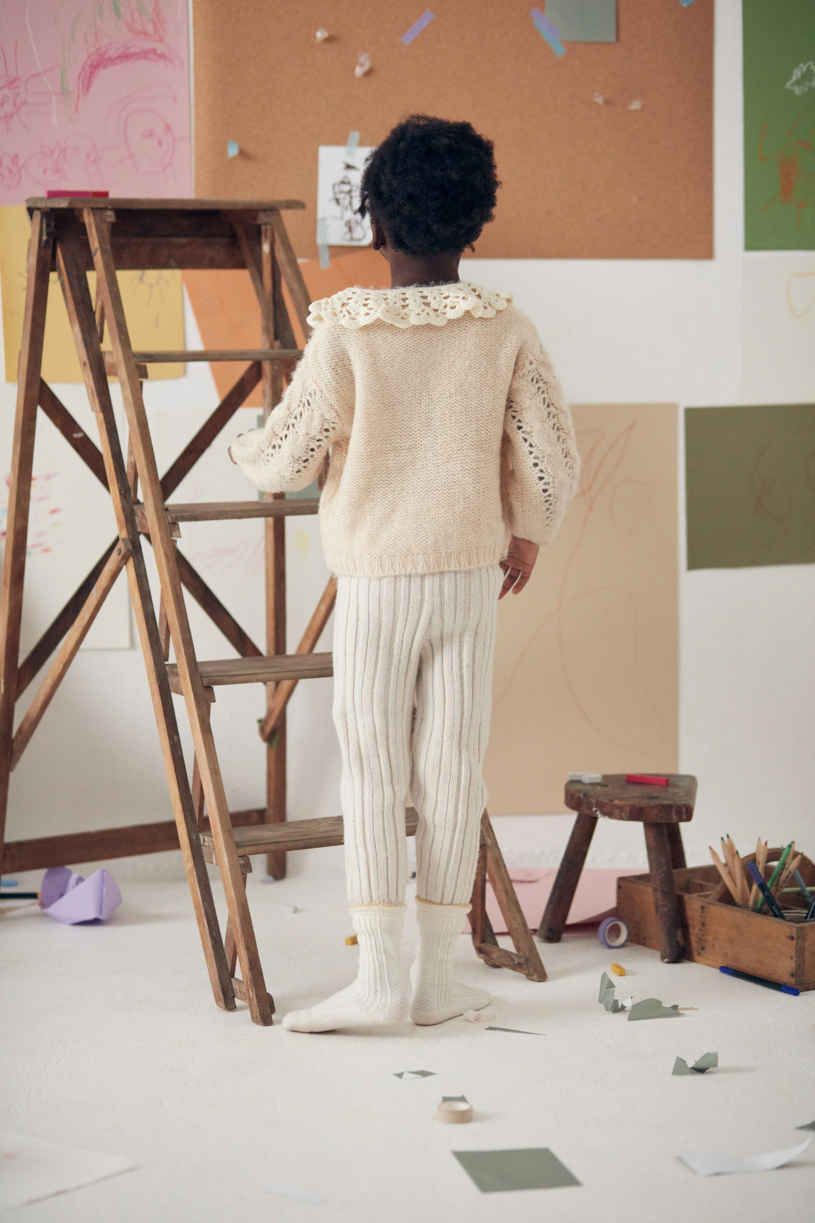 Louise Misha Pedro Knit Leggings - Cream