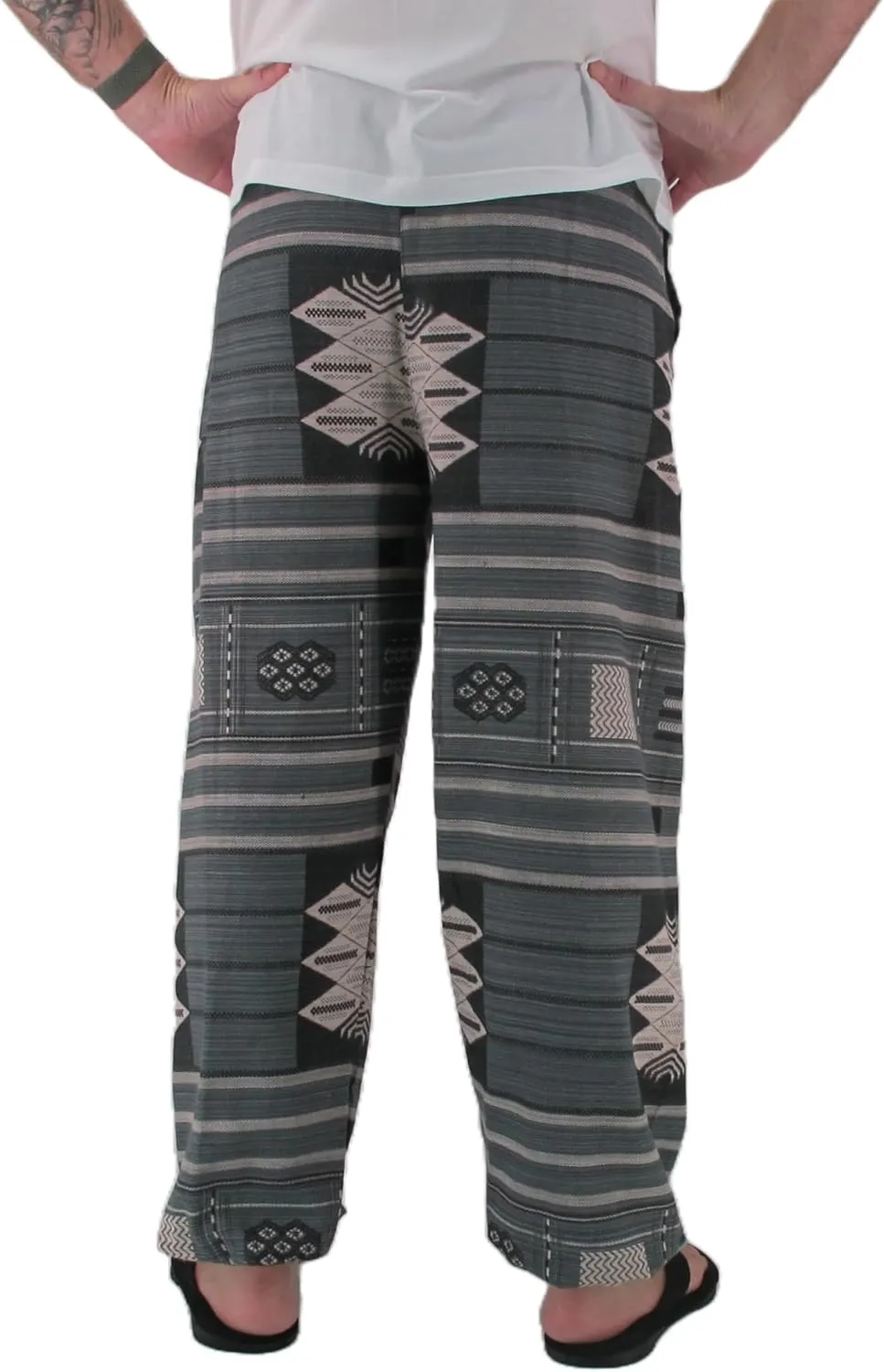 Love Quality Baggy Pants Men's One Size Printed 100% Cotton Harem Pants Hippie Boho