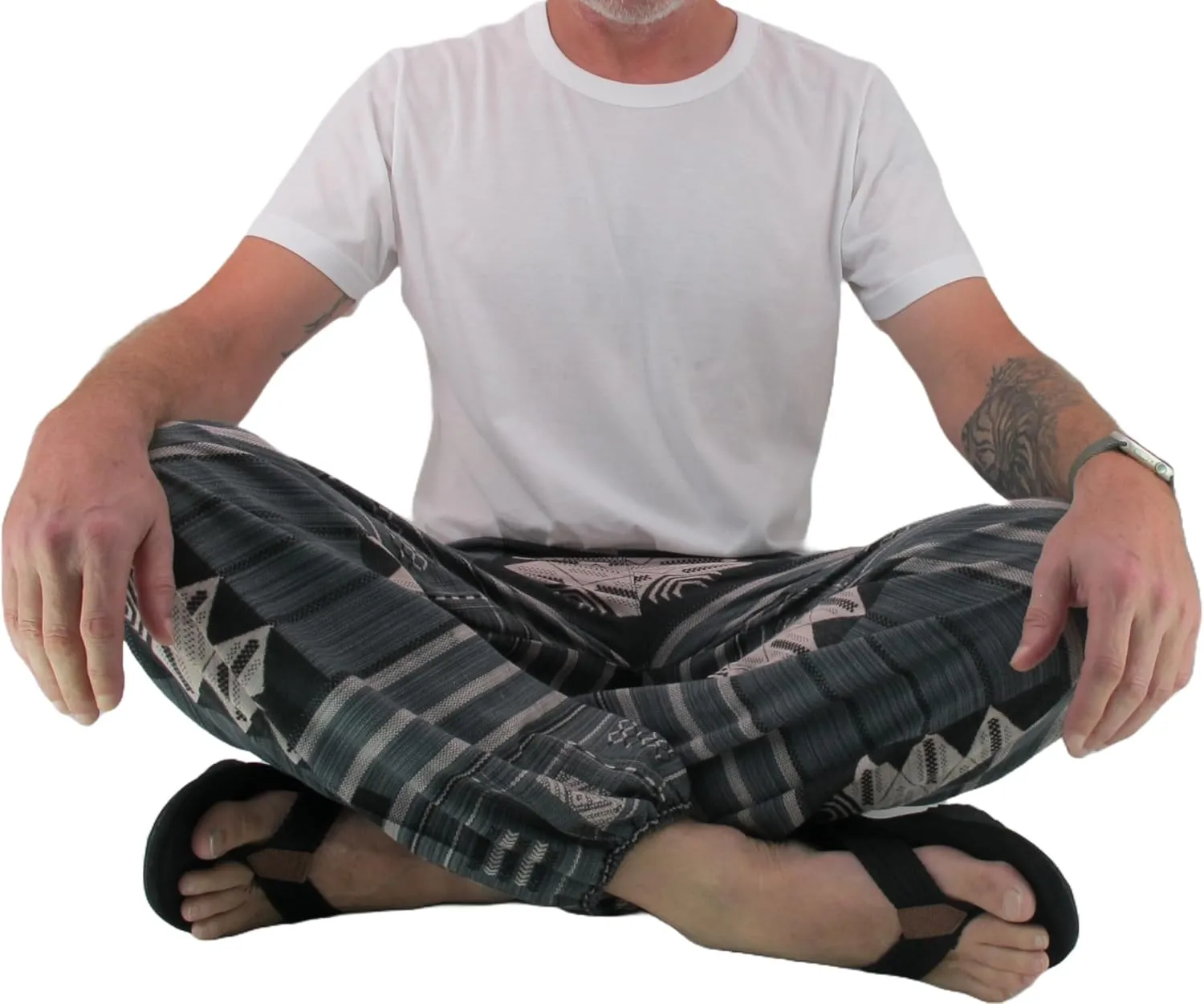 Love Quality Baggy Pants Men's One Size Printed 100% Cotton Harem Pants Hippie Boho