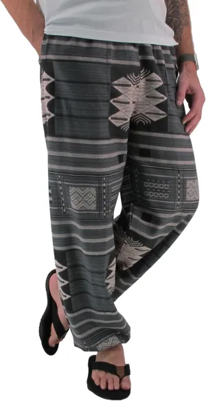 Love Quality Baggy Pants Men's One Size Printed 100% Cotton Harem Pants Hippie Boho