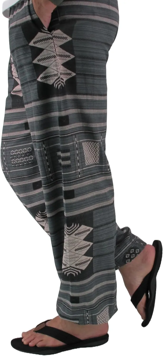 Love Quality Baggy Pants Men's One Size Printed 100% Cotton Harem Pants Hippie Boho