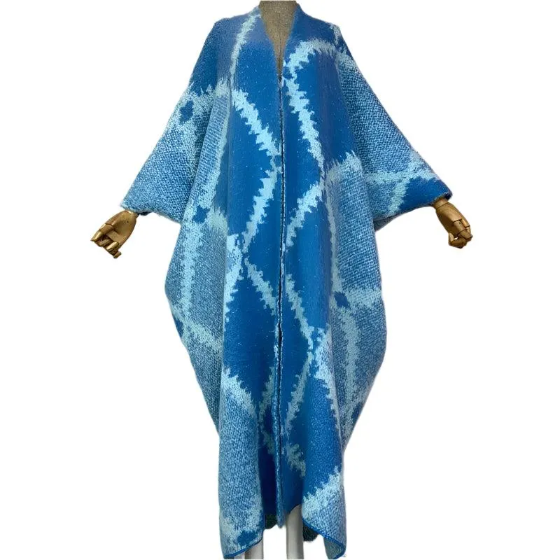 Luxury Bohemian Print Fur Coat – Warm & Stylish Winter Outerwear for Women