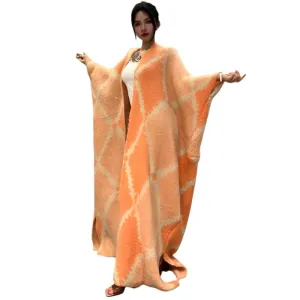 Luxury Bohemian Print Fur Coat – Warm & Stylish Winter Outerwear for Women