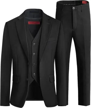 Marvelous World Boys' Formal Slim Fit Suit Set, Adjustable Waist