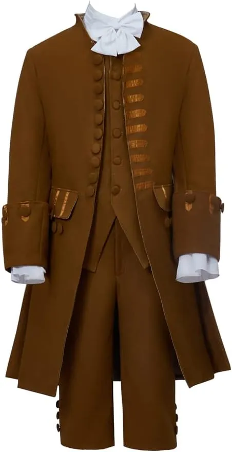 MelangCos Men's Victorian Costume Rococo Costume Suit Prince Cosplay Regency Costume for Halloween