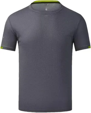 Men Quick Drying Round Neck T Shirt with Short Sleeves Breathable Fitness and Leisure Team Wear Running Shirt
