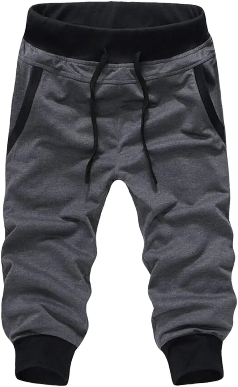 Men's Casual Harem Training Jogger Sport Short Baggy Pants