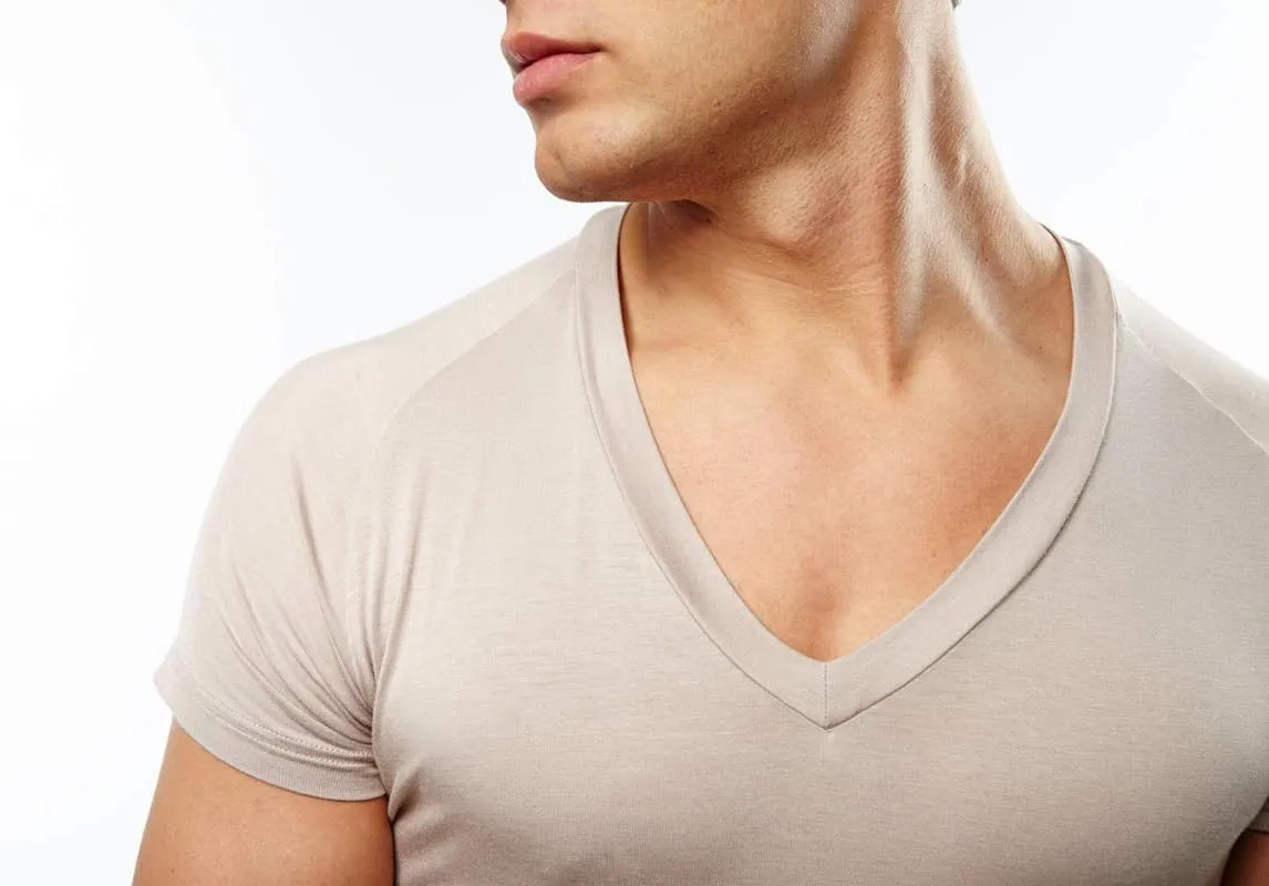 Mr. Davis Bamboo Viscose Tailored V Neck Stylish Men's Undershirt Variety 4 Pack