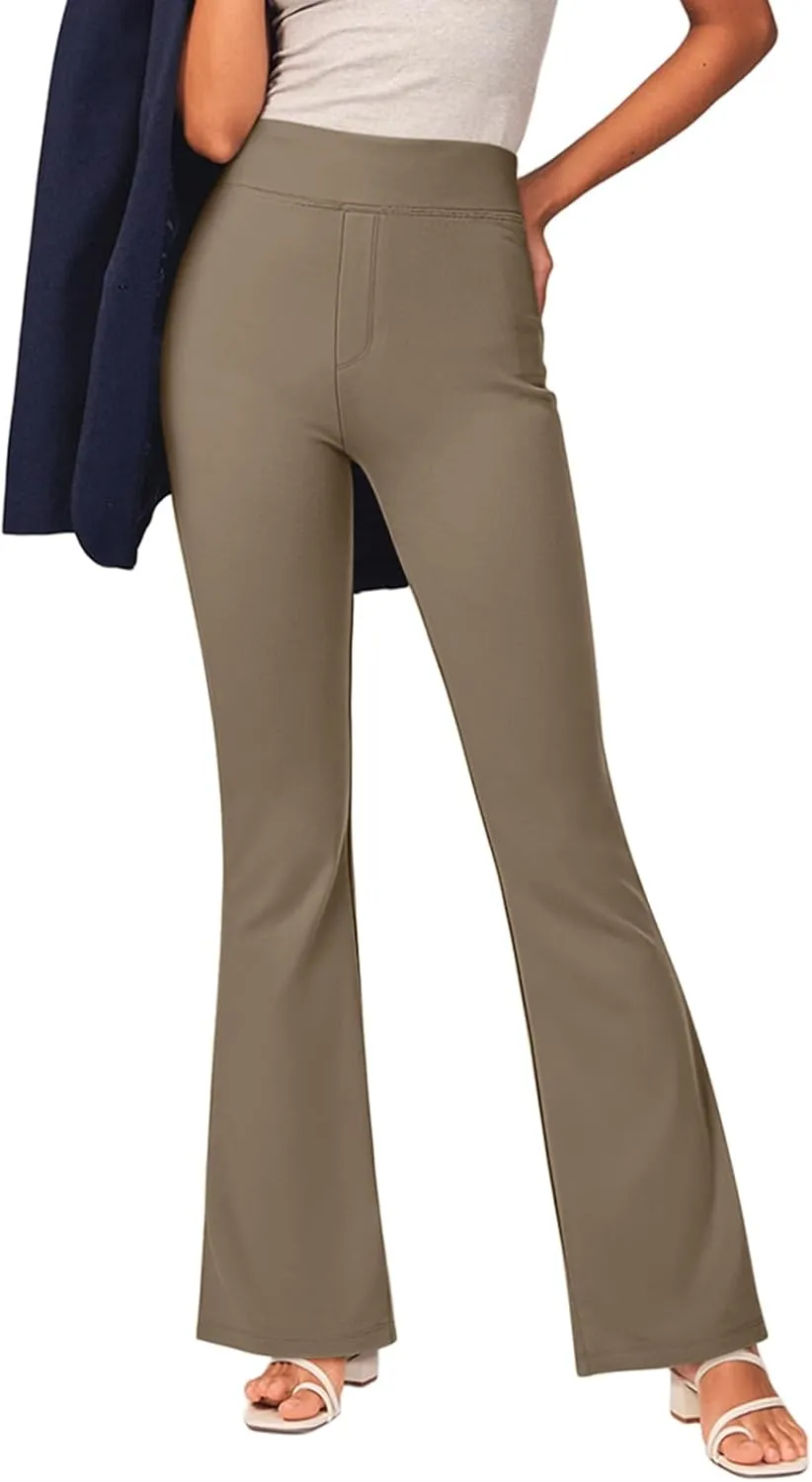 NIMIN Womens Dress Pants High Waisted Flare Casual Slacks for Women Stretchy Boot Cut Work Trousers with Pockets 2025