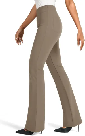 NIMIN Womens Dress Pants High Waisted Flare Casual Slacks for Women Stretchy Boot Cut Work Trousers with Pockets 2025
