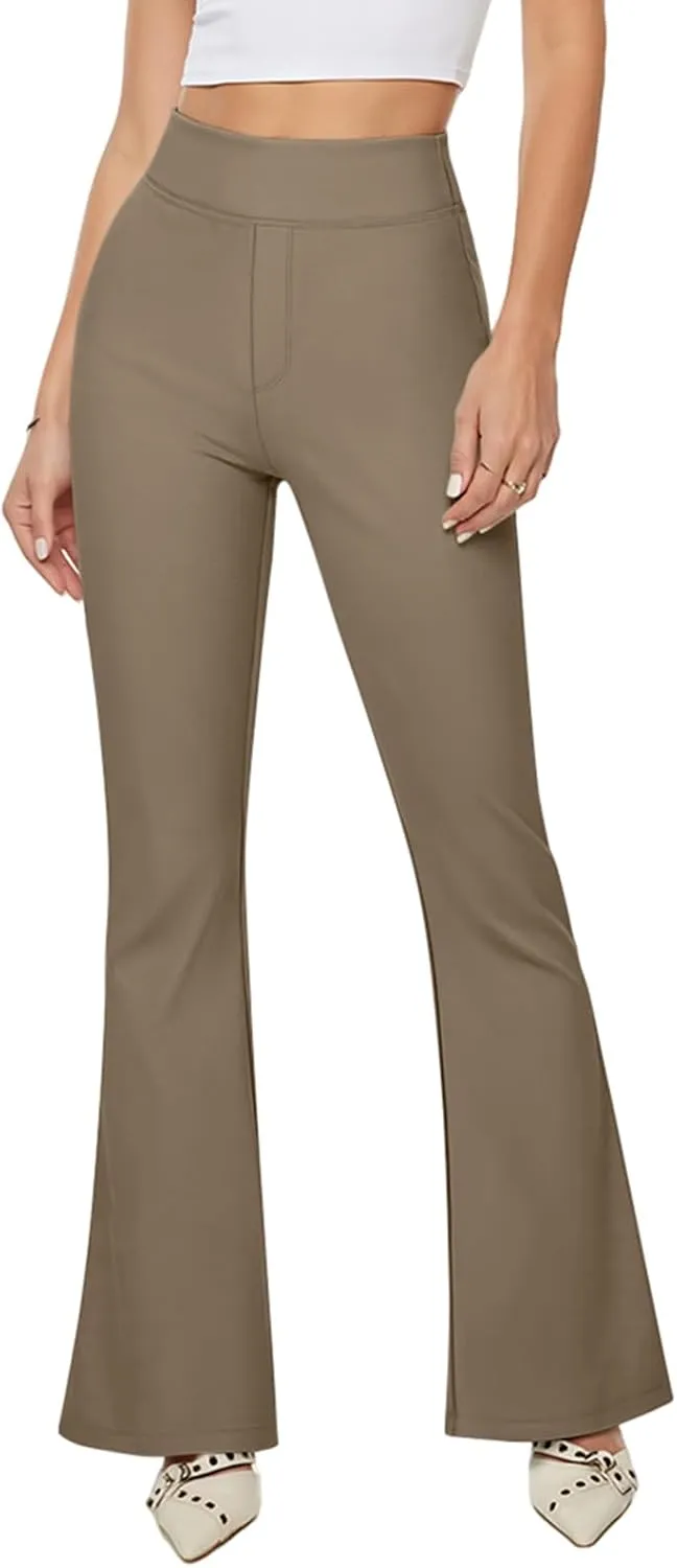 NIMIN Womens Dress Pants High Waisted Flare Casual Slacks for Women Stretchy Boot Cut Work Trousers with Pockets 2025
