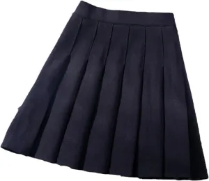 OFFSUM Womens Short Skirts - Solid Color School Girl Uniform Pleated Skirt Elastic Waist Tennis Skirts Women Summer S