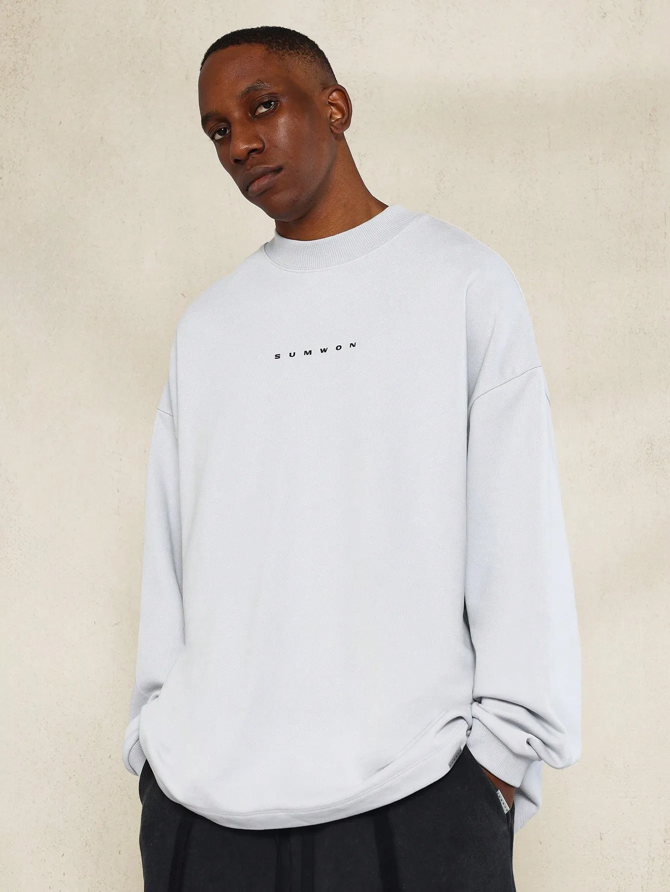 Oversized Fit Sweatshirt With Back Large Patch