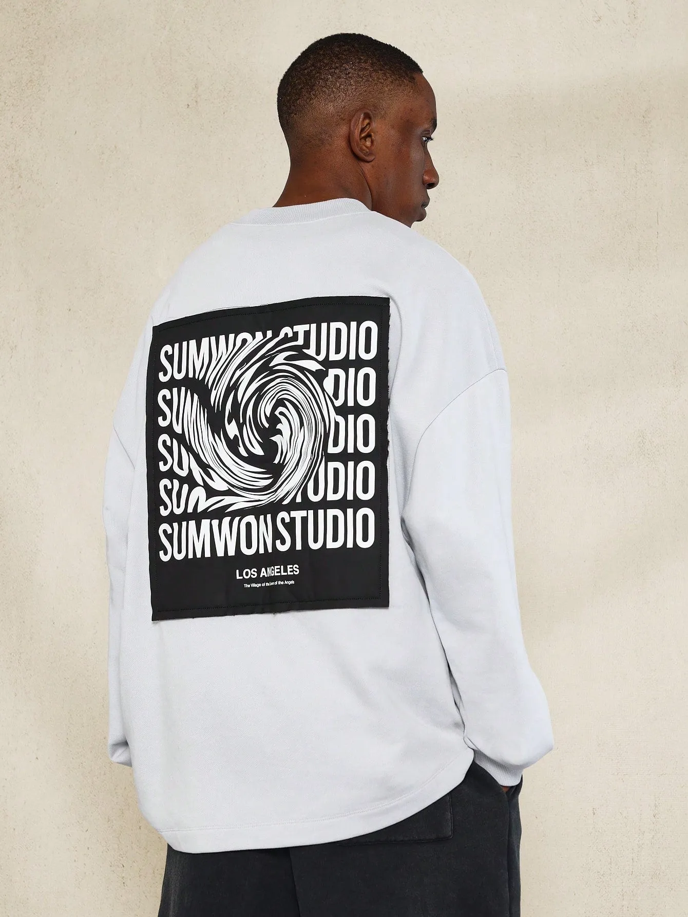 Oversized Fit Sweatshirt With Back Large Patch