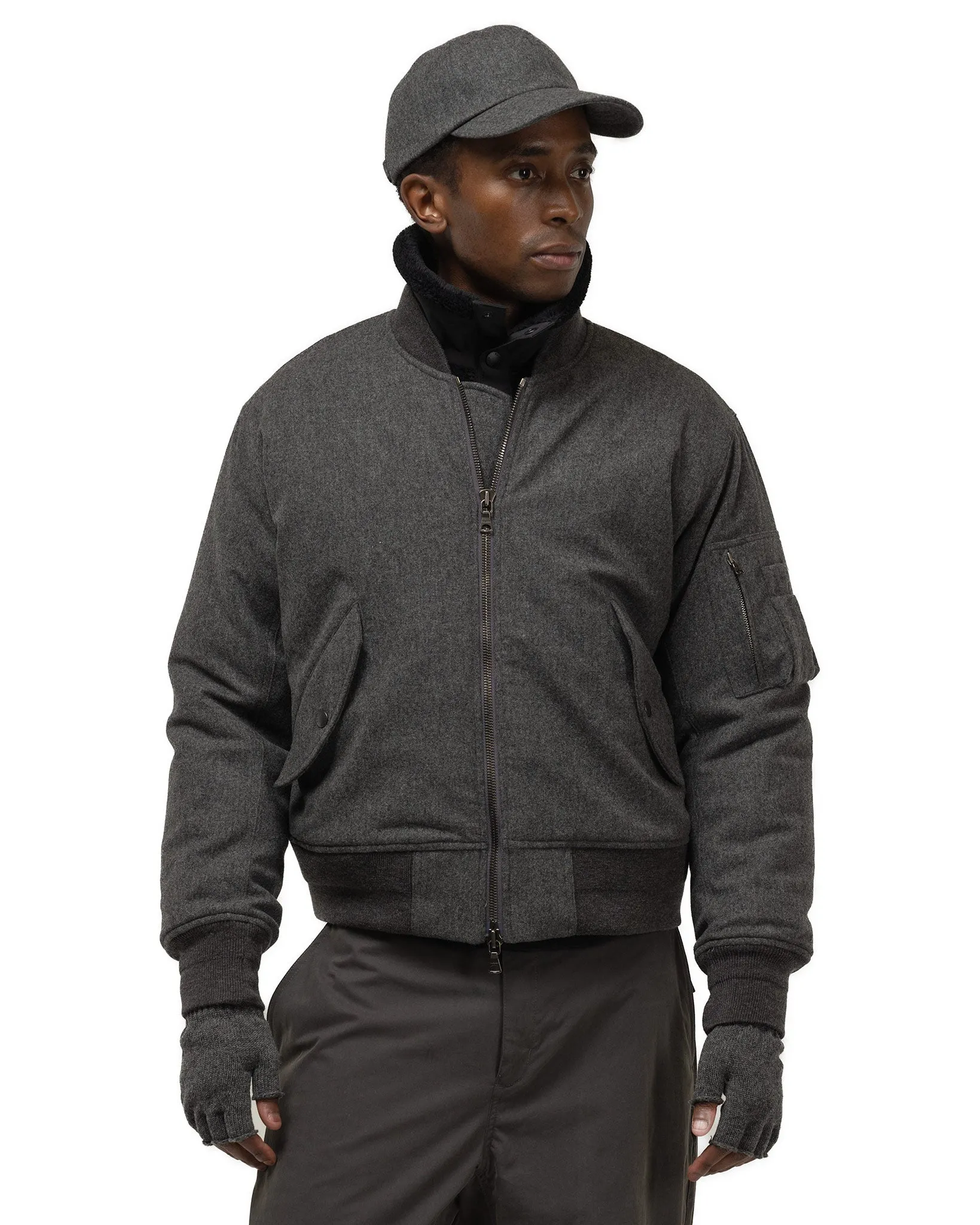 Pilot Jacket - Loro Piana Storm System® Wool Ash / Primaloft®