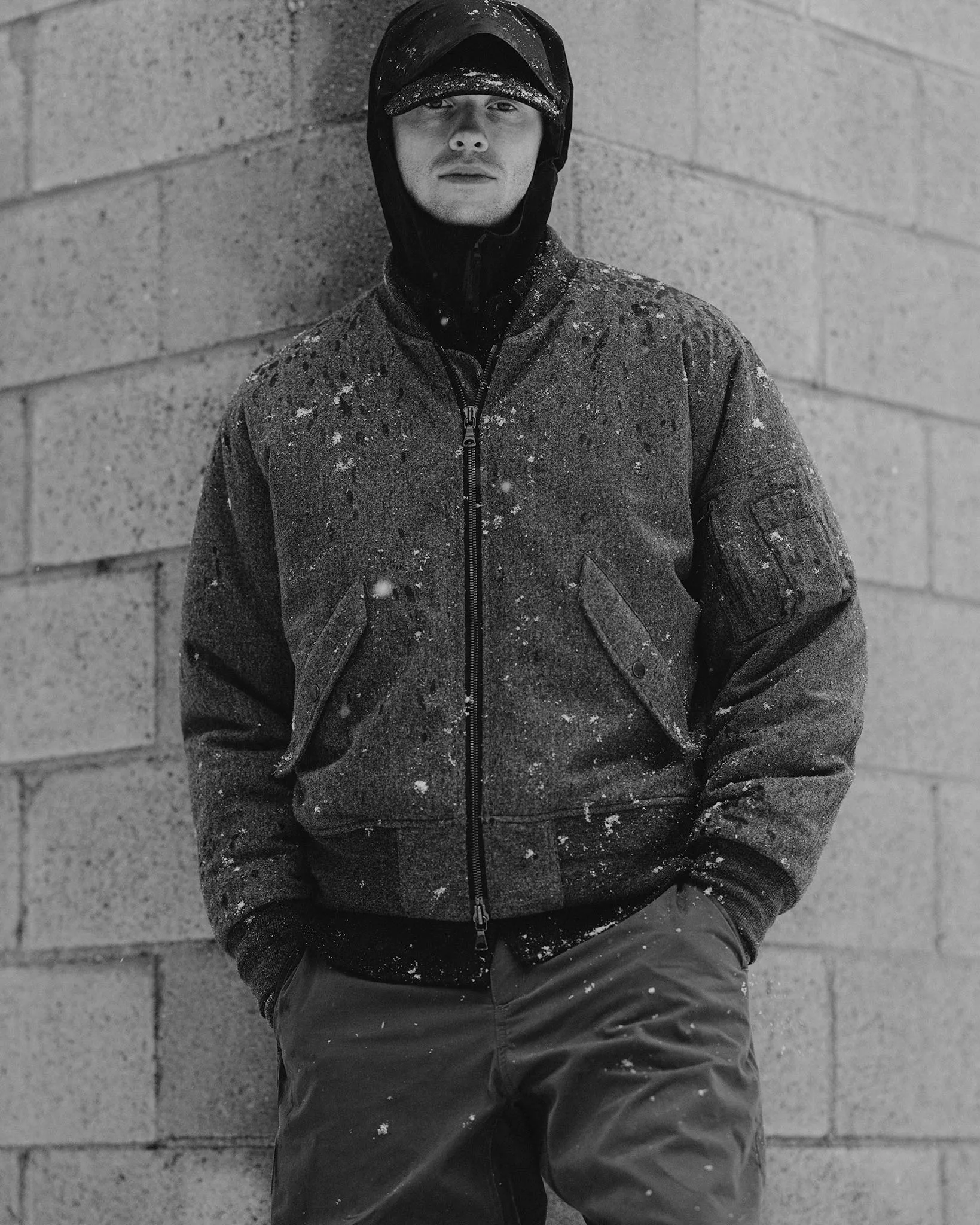 Pilot Jacket - Loro Piana Storm System® Wool Ash / Primaloft®
