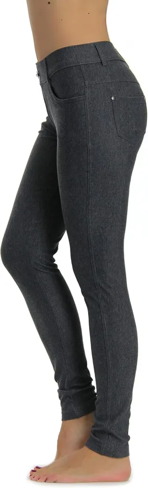 Prolific Health Women's Jean Look Jeggings Tights Slimming Many Colors Spandex Leggings Pants Capri S-XXXL