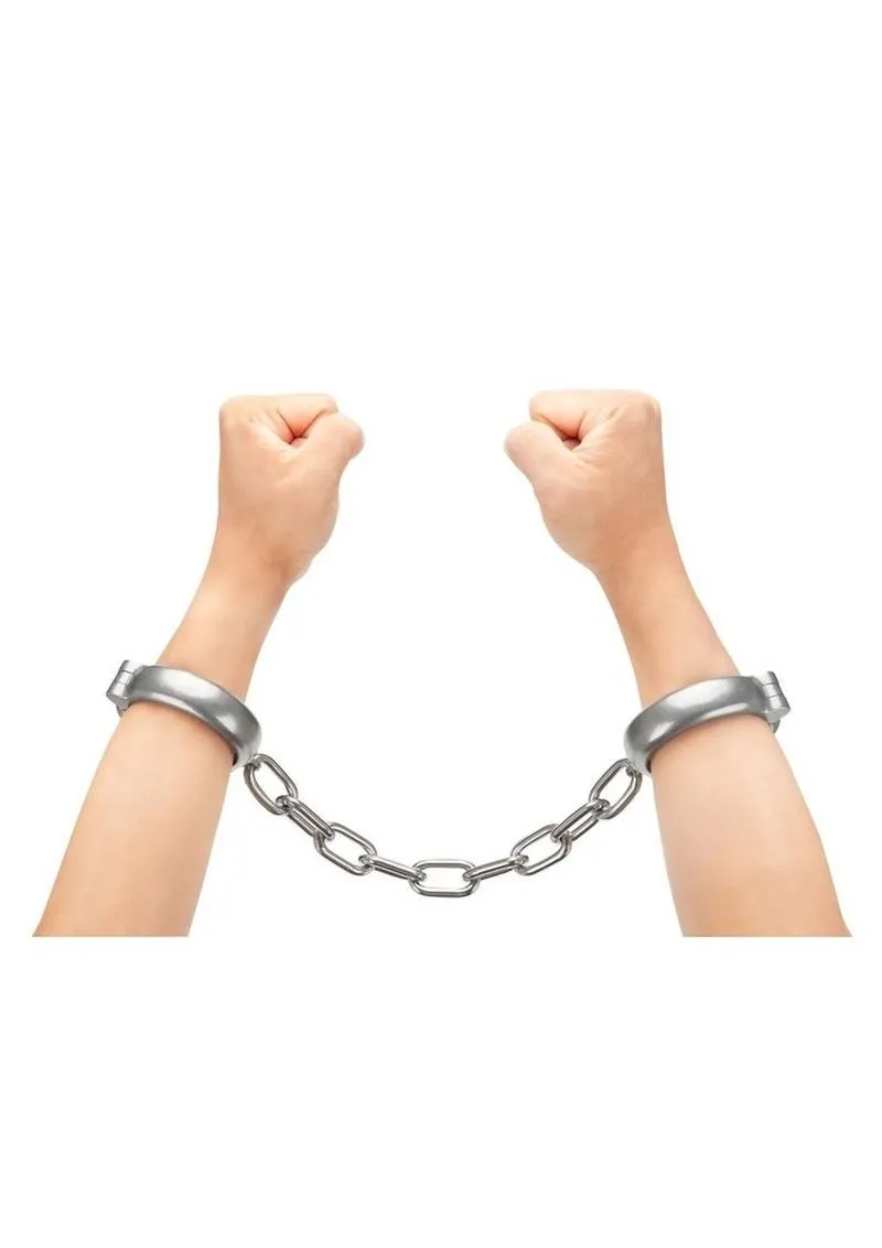 Prowler Red Heavy Duty Metal Handcuffs - Stainless