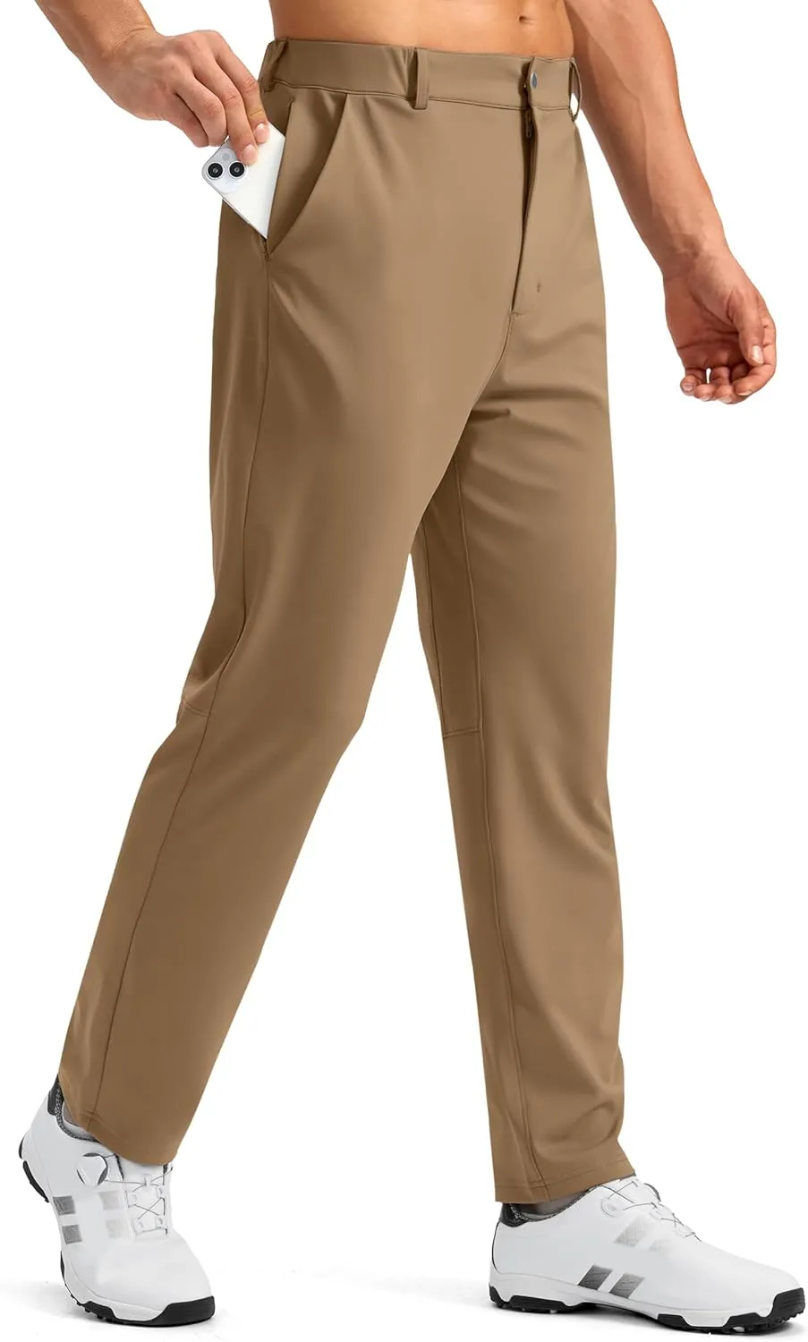 Soothfeel Men's Golf Pants with 5 Pockets Slim Fit Stretch Sweatpants Casual Travel Dress Work Pants for Men
